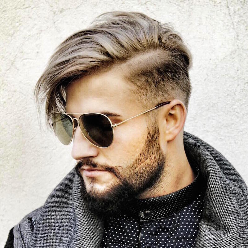 Long Top Short Sides Hairstyle- 5 Beard that Suits this style (800 x 800 Pixel)